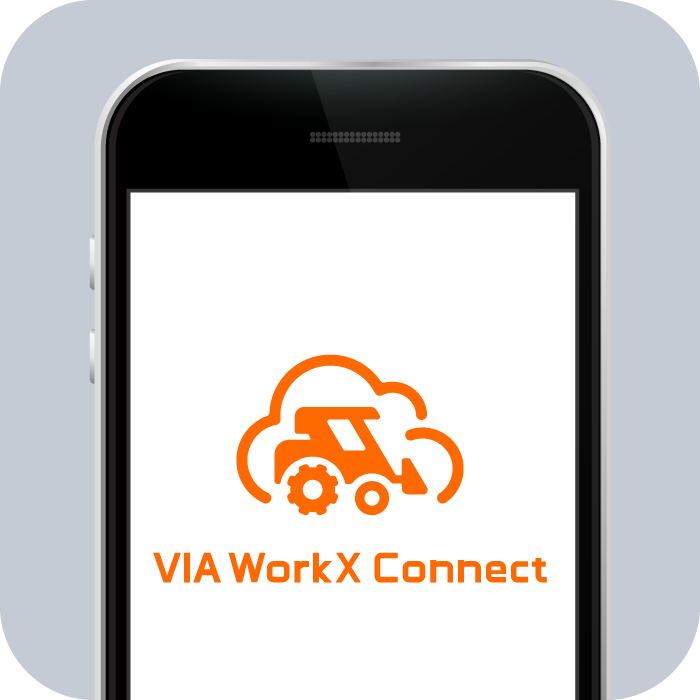 WorkX Connect logo on a phone screen