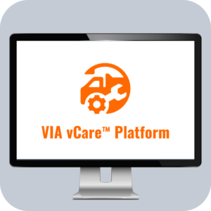 via vcare platform logo on a desktop