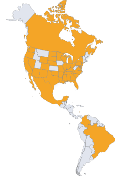 map of north america