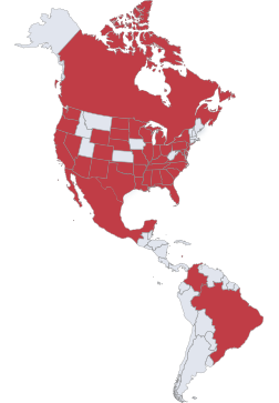 map of north america