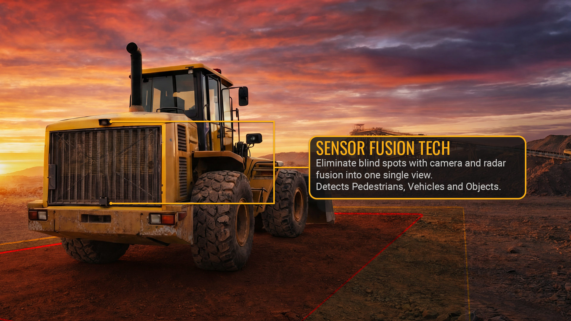 sensor fusion tech on loader